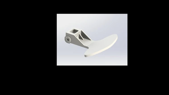 Byr beko çamaşır makinesi kulpu (Sadece Plastik Aparattır!!!) 3D - 2