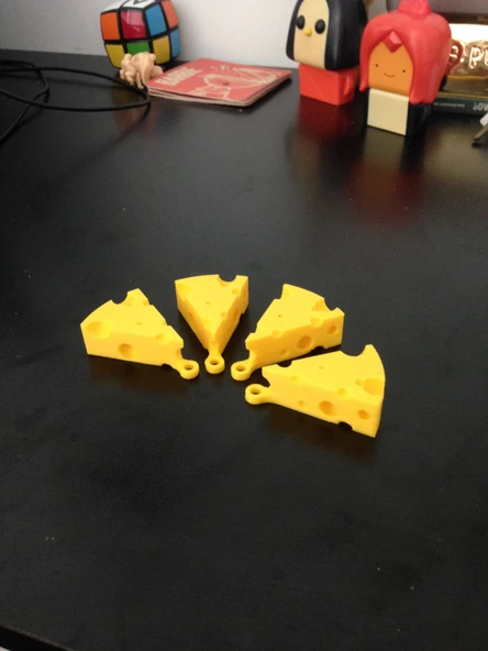 Byr İsviçre Peyniri Anahtarlık (Sadece Plastik Aparattır!!!) 3D - 3