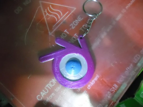 Byr Blender logolu anahtarlık (Sadece Plastik Aparattır!!!) 3D - 2