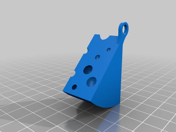 Byr İsviçre Peyniri Anahtarlık (Sadece Plastik Aparattır!!!) 3D - 4