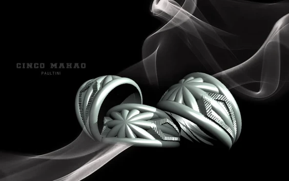 Byr gümüş : Yüzük : [ CINCOMAHAO ] (Sadece Plastik Aparattır!!!) 3D - Resim 3