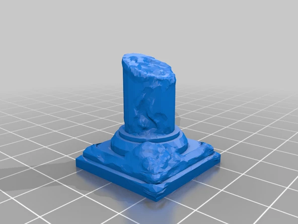 Byr OpenForge Sütunu - Kırık (Sadece Plastik Aparattır!!!) 3D - 3