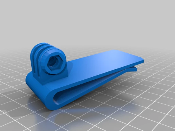 Byr GoPro Ayakkabı Bağcığı Klipsi (Sadece Plastik Aparattır!!!) 3D - 2