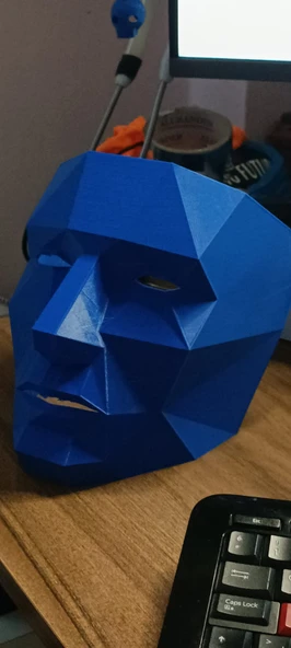 Byr jpark'tan Düşük Poli Kulaksız Maske (Sadece Plastik Aparattır!!!) 3D - 2