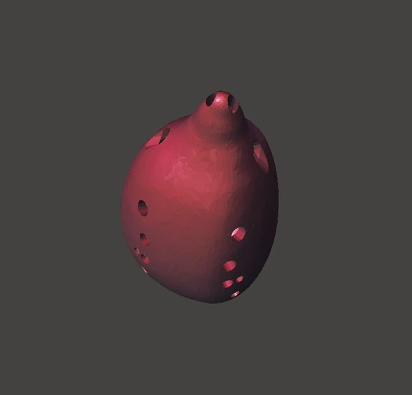 Byr İki Sesli Çift Ocarina (Sadece Plastik Aparattır!!!) 3D - Resim 3