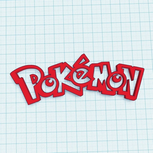 Byr pokemon logosu (Sadece Plastik Aparattır!!!) 3D ürün görseli