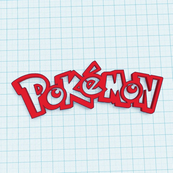 Byr pokemon logosu (Sadece Plastik Aparattır!!!) 3D - Resim 2