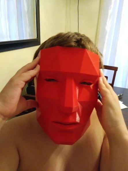 Byr jpark'tan Düşük Poli Kulaksız Maske (Sadece Plastik Aparattır!!!) 3D - 4
