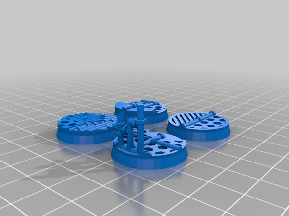 Byr 25mm Tabanlar v2: Uzay Gemisi/endüstriyel (Sadece Plastik Aparattır!!!) 3D - Resim 3