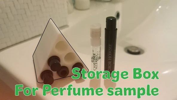 Byr Parfüm numunesi için saklama kutusu (6 yuva) (Sadece Plastik Aparattır!!!) 3D