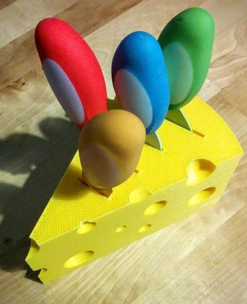 Byr Peynir bıçak bloğu (Plastik Aparattır!!!) 3D - 3