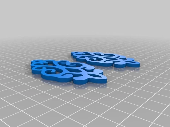 Byr Arista küpeleri büyük (Sadece Plastik Aparattır!!!) 3D