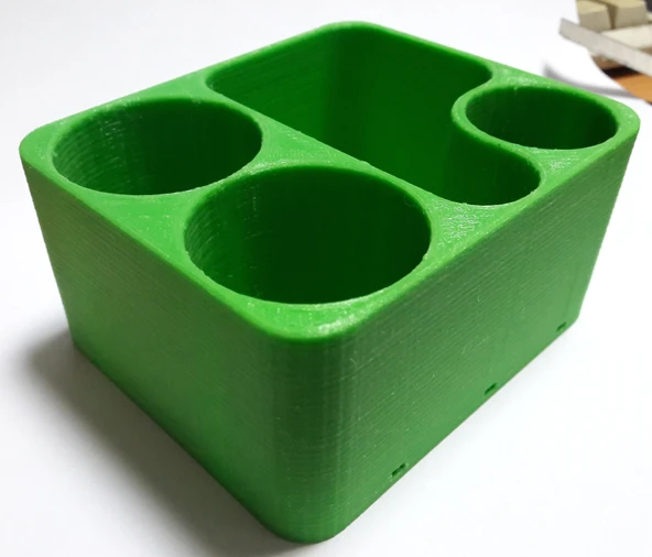 Byr Banyo için diş macunu ve oral-b diş fırçası standı. 100x85x50 (Sadece Plastik Aparattır!!!) 3D - 2