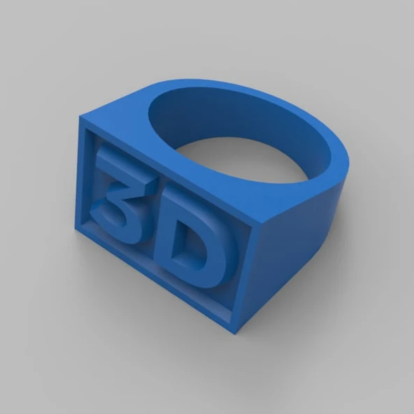 Byr 3D Yüzük (Plastik Aparattır!!!) 3D - Resim 2