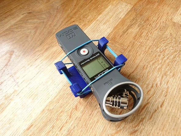 Byr Zoom H1 Tripod/Zemin Şok Montajı (Sadece Plastik Aparattır!!!) 3D - 1