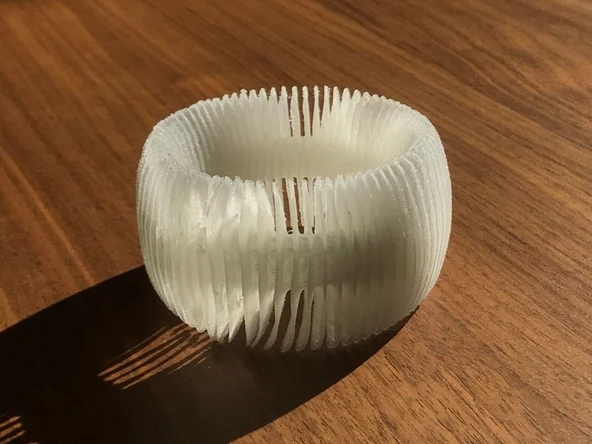 Byr Üretken tasarım. Dalga bilezik (LQ) versiyonu. (Sadece Plastik Aparattır!!!) 3D - Resim 4