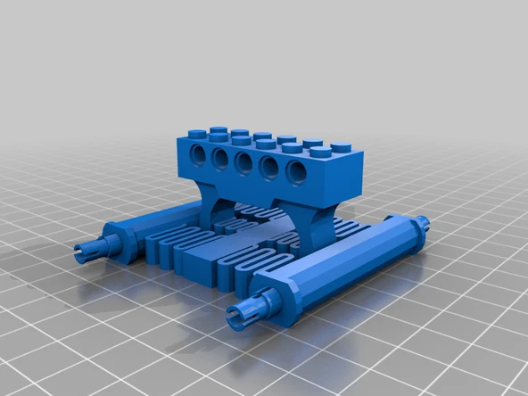 Byr Lego Askıya Alınmış Şasi (Sadece Plastik Aparattır!!!) 3D - Resim 3