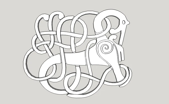 Byr Viking Kolye Urn Stili - sayı 2 (Plastik Aparattır!!!) 3D - Resim 2