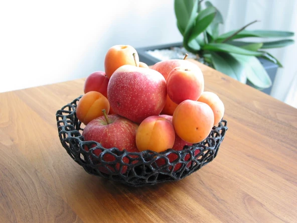 Byr Meyve Kasesi - Voronoi Stili #4 (Sadece Plastik Aparattır!!!) 3D - 3