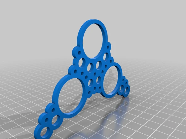 Byr Grafik Kolye - Daireler (Sadece Plastik Aparattır!!!) 3D - Resim 3