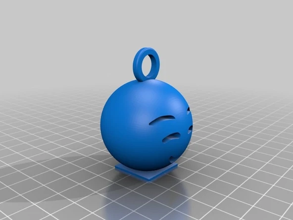 Byr Allık Anahtarlık (emoji) (Sadece Plastik Aparattır!!!) 3D