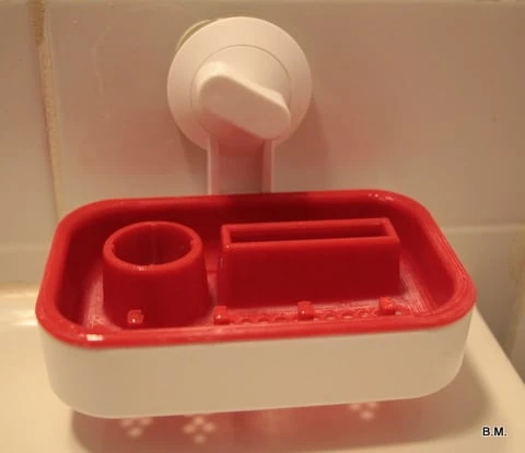 Byr Oral-B Tutucu (IKEA STUGVIK Sabunluktan tutun) (Sadece Plastik Aparattır!!!) 3D - 3