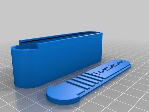 Byr Oral-B diş fırçası seyahat kutusu (Sadece Plastik Aparattır!!!) 3D