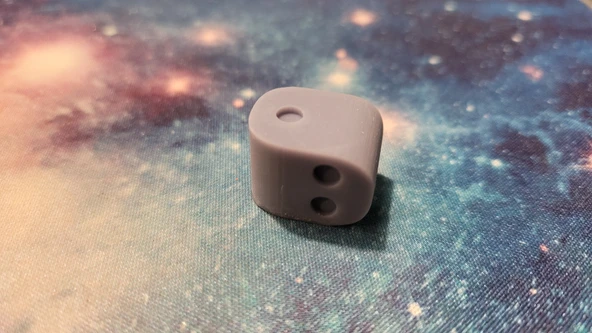 Byr Köşeleri Yuvarlatılmış 2 Taraflı Zar (Plastik Aparattır!!!) 3D - Resim 2