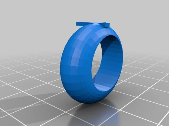 Byr Hıristiyan Çapraz Yüzük Prototipi (Plastik Aparattır!!!) 3D ürün görseli