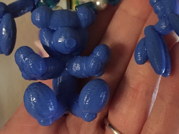 Byr Balon Hayvan Ayı Kolye (Sadece Plastik Aparattır!!!) 3D - Resim 3