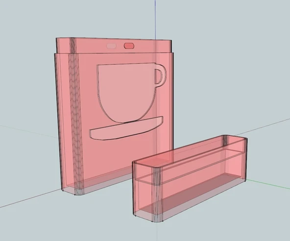 Byr Çay Poşeti Tutucu (Sadece Plastik Aparattır!!!) 3D - 3