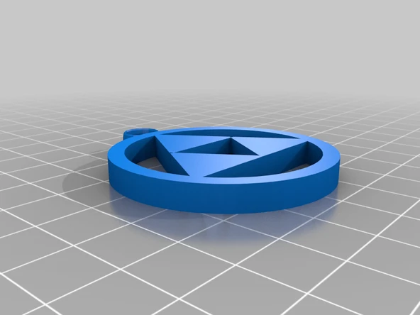 Byr Zelda Efsanesi Basit Triforce Kolye Ucu (Sadece Plastik Aparattır!!!) 3D - Resim 3