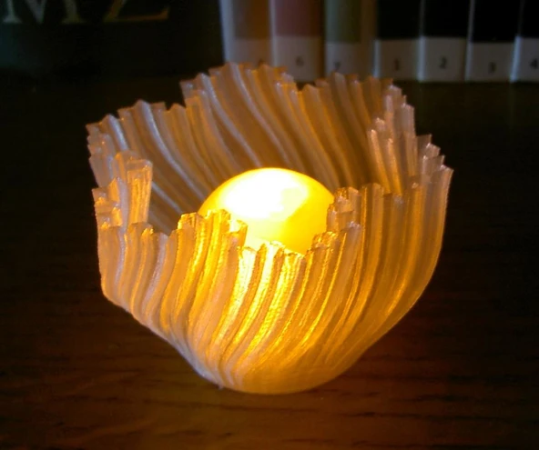 Byr 4cm Çay Işığı (Sadece Plastik Aparattır!!!) 3D - 4