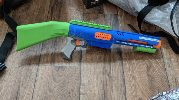 Byr Nerf Rampage Dipçik/Omuzluk (Plastik Aparattır!!!) 3D - Resim 5