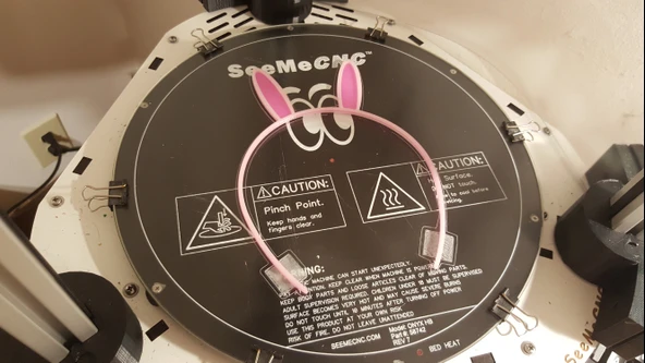 Byr Tavşan Kulaklı Saç Bandı (Sadece Plastik Aparattır!!!) 3D - 3