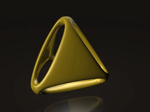 Byr Pürüzsüz Dört Yüzlü II (Sadece Plastik Aparattır!!!) 3D - Resim 2