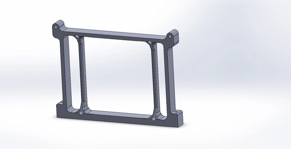 Byr ATX Bilgisayar kasası Desteği 120mm fan montajı (Sadece Plastik Aparattır!!!) 3D - Resim 2