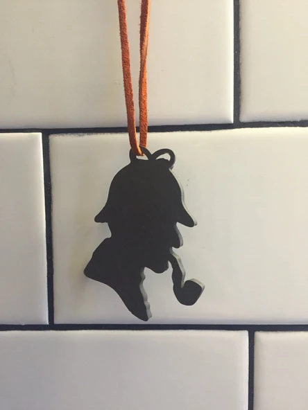 Byr Dedektif Siluet Kolye Kolye (Plastik Aparattır!!!) 3D - Resim 3