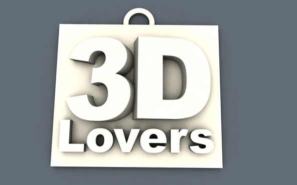 Byr 3D Aşıklar Anahtarlık (Sadece Plastik Aparattır!!!) 3D ürün görseli