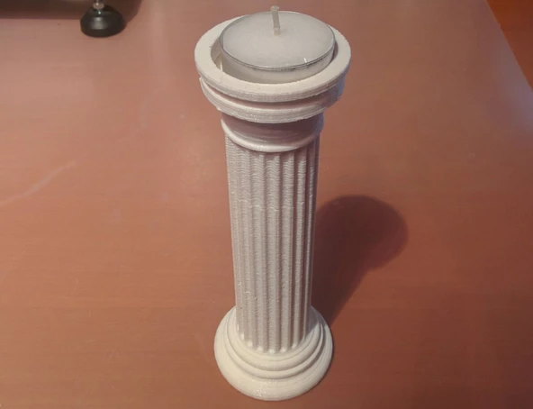 Byr Sütun Kiti için Tealight Tutucu (Sadece Plastik Aparattır!!!) 3D