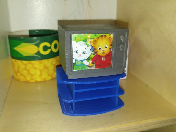 Byr Bebek Evi Televizyon Sehpası (Sadece Plastik Aparattır!!!) 3D - 3