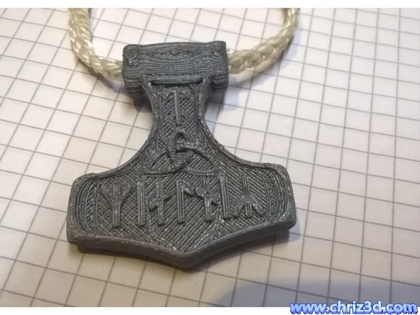 Byr Mjolnir - Thor'un çekici (Plastik Aparattır!!!) 3D - Resim 5