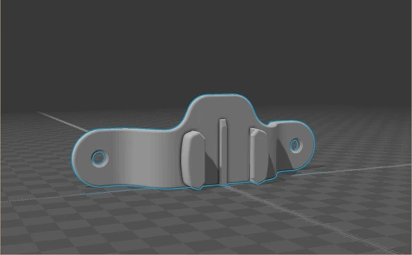 Byr GoPro R1200GS ön cam montajı (Sadece Plastik Aparattır!!!) 3D ürün görseli