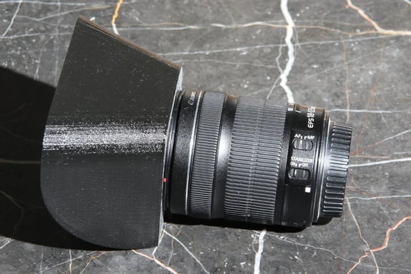 Byr Canon 18-135 STM lens başlığı ters çevrilebilir (Sadece Plastik Aparattır!!!) 3D - Resim 2