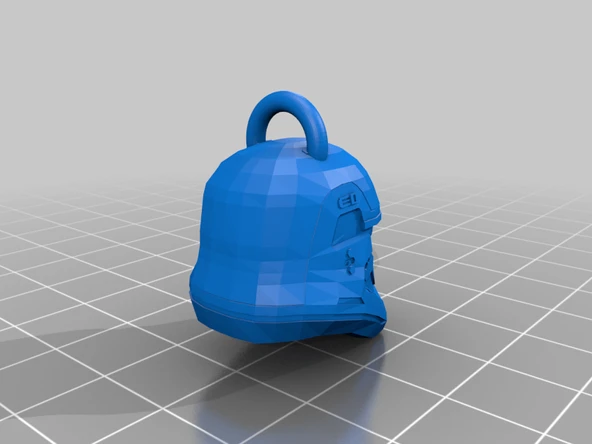 Byr Star Wars EpVII StormTrooper Kask Anahtarlığı - versiyon 2 (Plastik Aparattır!!!) 3D - Resim 4