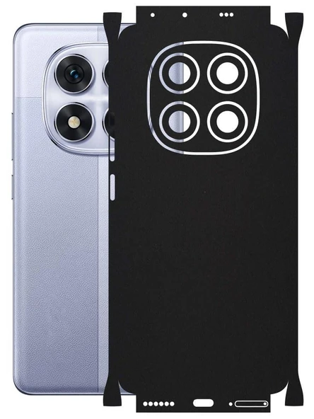 Redmi Note 14 Pro ile Uyumlu Mat Siyah Arka Kaplama - 1