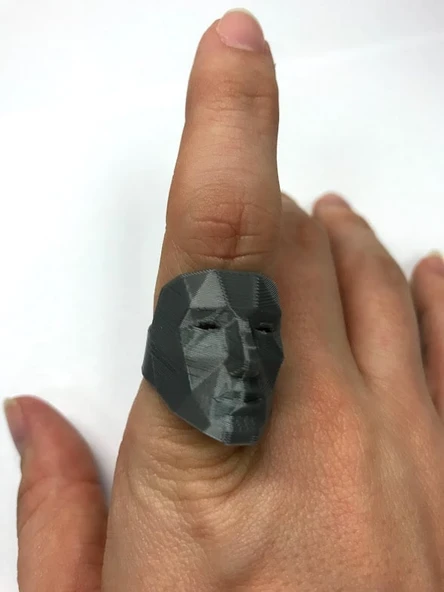 Byr Düşük Poli Maske Halkası Sürümü (Plastik Aparattır!!!) 3D - 5