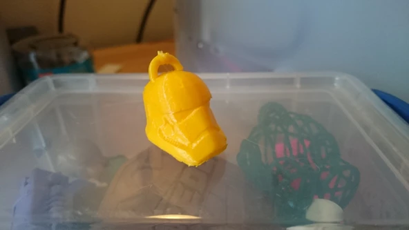 Byr Star Wars EpVII StormTrooper Kask Anahtarlığı - versiyon 2 (Plastik Aparattır!!!) 3D - Resim 2