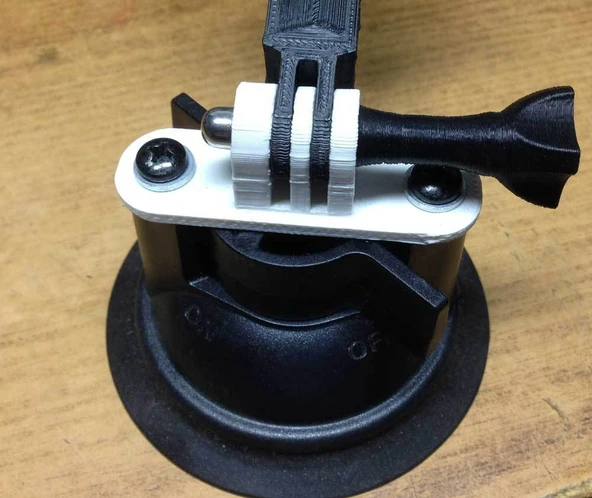 GoPro montajına yönelik RAM vantuzu (Plastik Aparattır!!!)