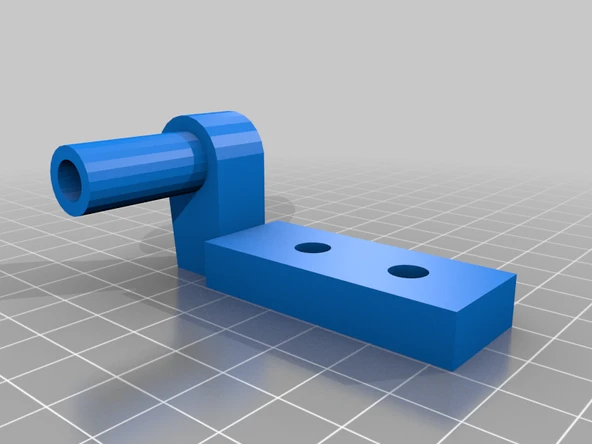 Byr Klozet Kapağı Menteşesi Dış Kısım (Sadece Plastik Aparattır!!!) 3D - 2